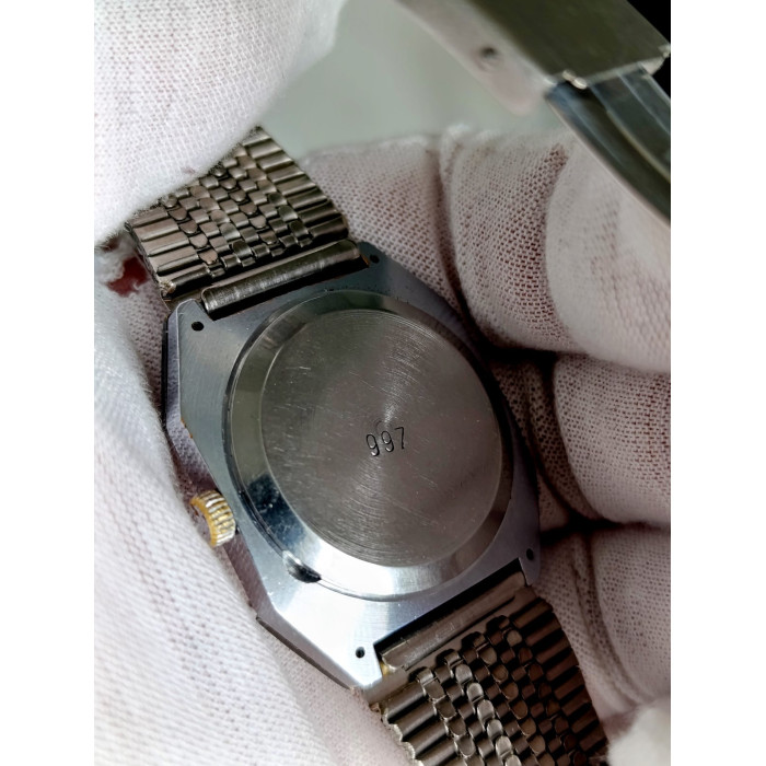 Vintage Raketa Star Wars USSR Mechanical Watch 2628 Pearl Silver Dial