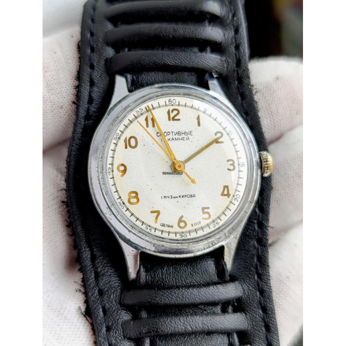Vintage Soviet Watch Sportivnie 17 Jewels | USSR Collectible Mechanical 1956| 1st Moscow Watch Factory