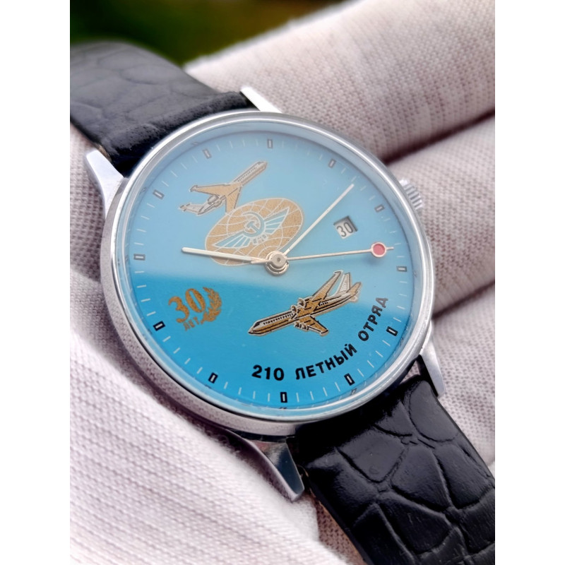 Slava 210th Flight Squadron Aviation Watch — Mechanical Caliber 2414 Russia, Circa 1993–1994 Slava 210th Flight Squadron Aviation Watch — Mechanical Caliber 2414 Russia, Circa 1993–1994