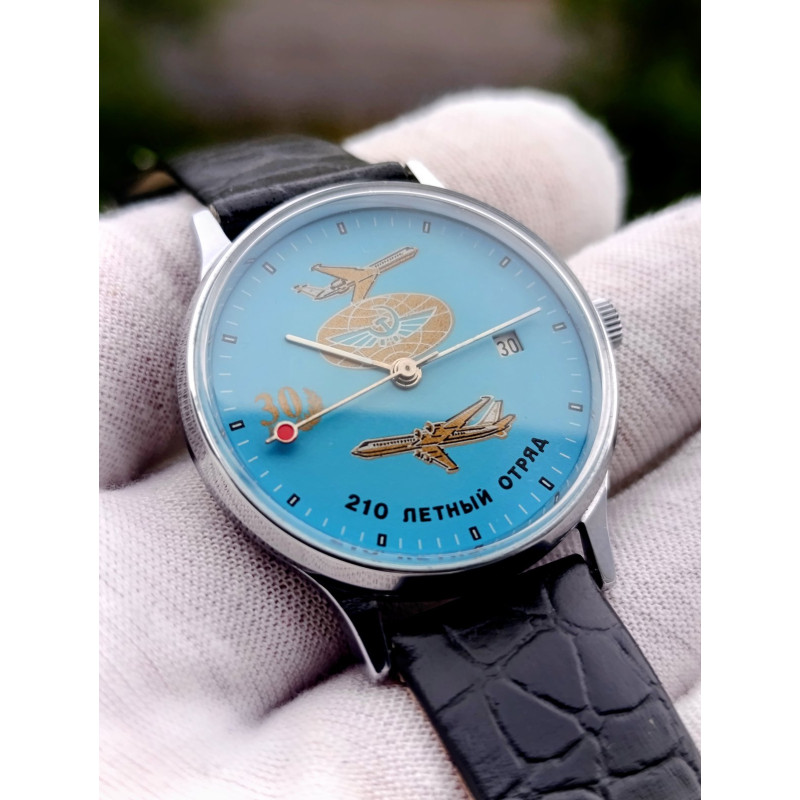 Slava 210th Flight Squadron Aviation Watch — Mechanical Caliber 2414 Russia, Circa 1993–1994 Slava 210th Flight Squadron Aviation Watch — Mechanical Caliber 2414 Russia, Circa 1993–1994