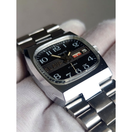 Vintage Slava Tank Automatic Watch, Caliber 2427