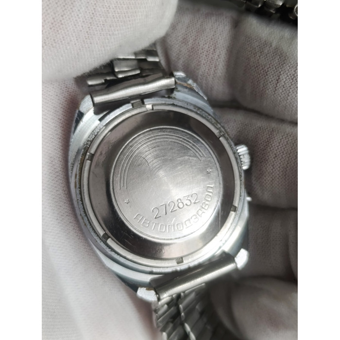 Original Vintage Slava Automatic Watch 2427 27 Jewels Day-Date 1980s