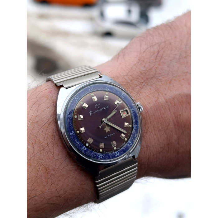 Vostok Komandirskie 2234 Soviet Military Watch, 18 Jewels, Hacking