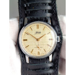 Vintage ZIM USSR Mechanical Watch Caliber 2602 Rare Waffle Dial Gold Hands Vintage ZIM USSR Mechanical Watch Caliber 2602 Rare Waffle Dial Gold Hands