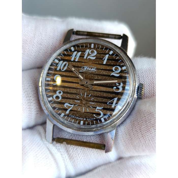 Vintage ZIM Soviet Watch Cal. 2602 with Striped Dial – USSR 1980s