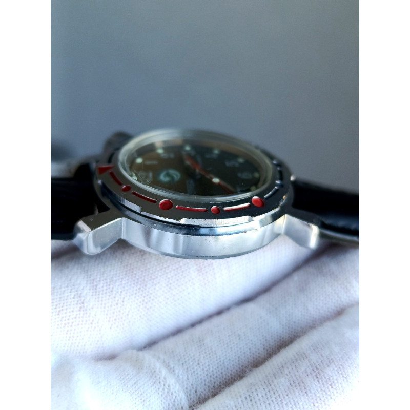 Vintage Vostok Kadet Amphibia Soviet Watch 1980s Dolphin Dial 2409A Vintage Vostok Kadet Amphibia Soviet Watch 1980s Dolphin Dial 2409A