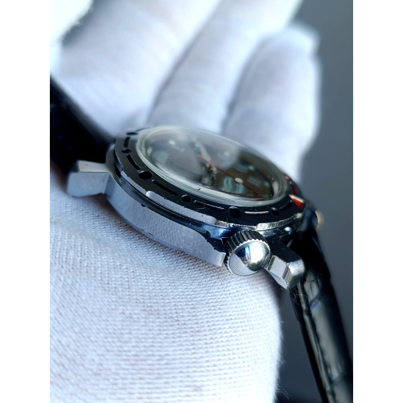 Vintage Vostok Kadet Amphibia Soviet Watch 1980s Dolphin Dial 2409A Vintage Vostok Kadet Amphibia Soviet Watch 1980s Dolphin Dial 2409A