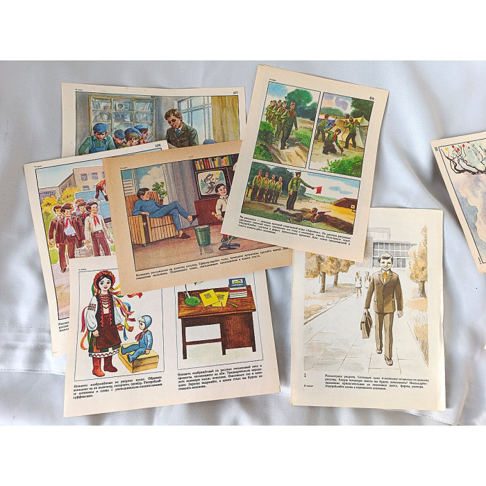Vintage Soviet Educational Card Album for Speech Development (1987)