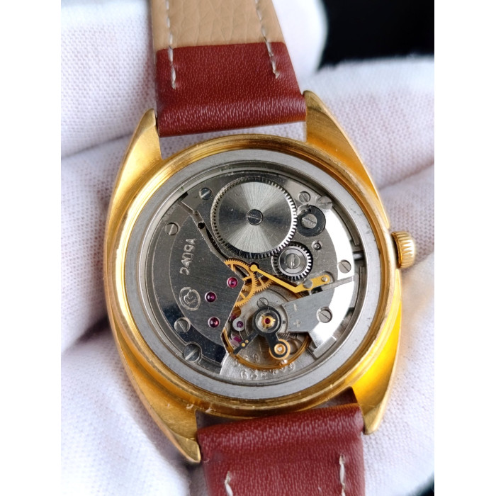 Original Vostok 2409A Soviet Wristwatch with Gold Plated Case, 1970s