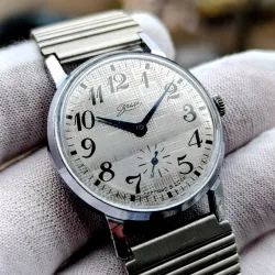 Rare ZIM Soviet Wristwatch – Geometric Shimmer Dial + Original 1989 Stainless Bracelet Rare ZIM Soviet Wristwatch – Geometric Shimmer Dial + Original 1989 Stainless Bracelet