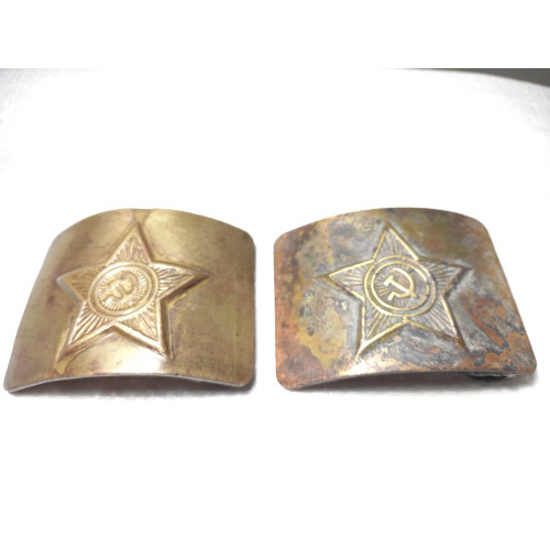 Soviet original Russian buckles from soldier's belts  armed forces  Soviet Union