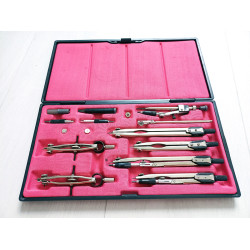 Russian Vintage Case of Drawing Instruments NCH-14-t-02 Production USSR 1991 Russian Vintage Case of Drawing Instruments NCH-14-t-02 Production USSR 1991