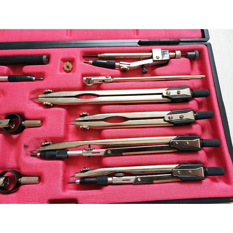 Russian Vintage Case of Drawing Instruments NCH-14-t-02 Production USSR 1991 Russian Vintage Case of Drawing Instruments NCH-14-t-02 Production USSR 1991