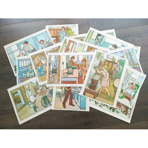 Soviet Vintage Fire Safety Posters for Children 18 Sheets USSR 60s Soviet Vintage Fire Safety Posters for Children 18 Sheets USSR 60s