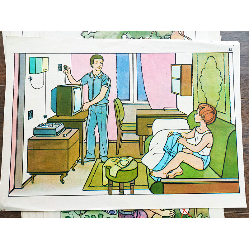 Soviet Vintage Fire Safety Posters for Children 18 Sheets USSR 60s Soviet Vintage Fire Safety Posters for Children 18 Sheets USSR 60s