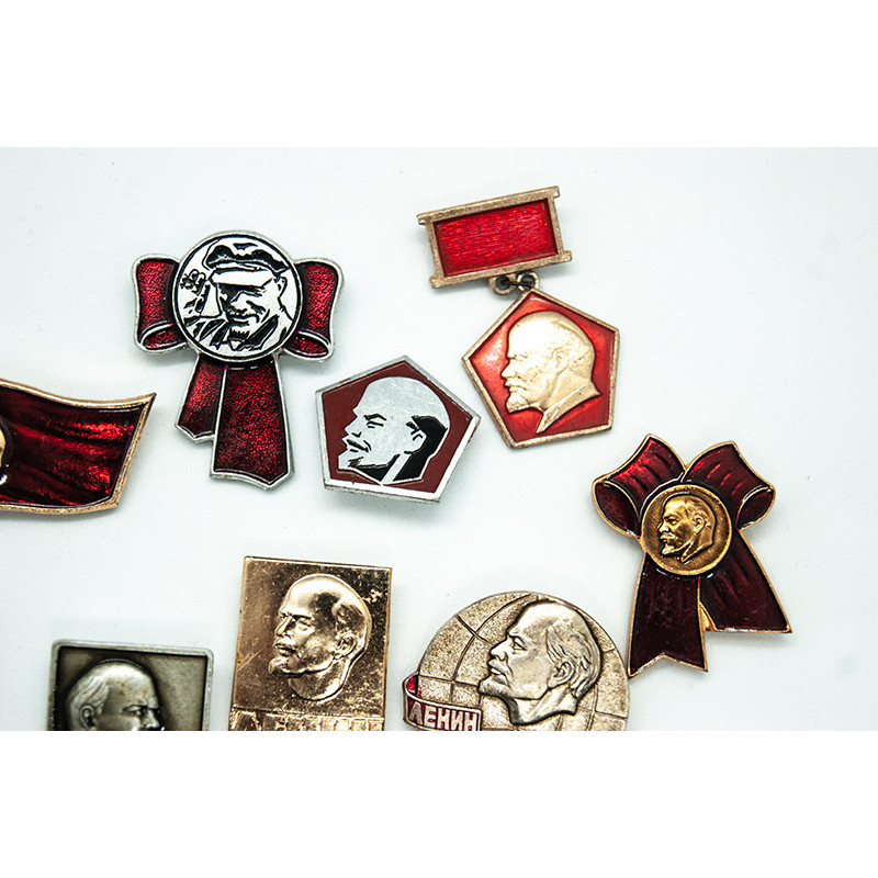 SOVIET pins LENIN set of 27 communist badges made in USSR SOVIET pins LENIN set of 27 communist badges made in USSR
