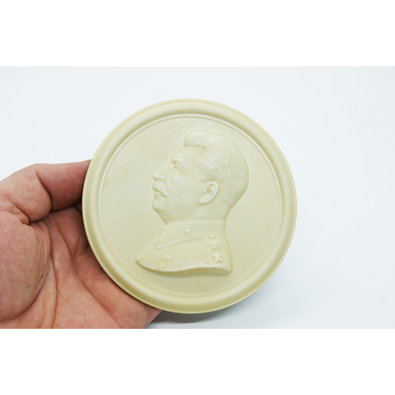 Plaque with the image of JOSEPH STALIN Memory of the SOVIET era Plaque with the image of JOSEPH STALIN Memory of the SOVIET era