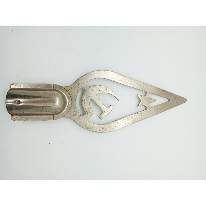 Tip of the Soviet flag iron pommel of the USSR flag Star sickle and hammer