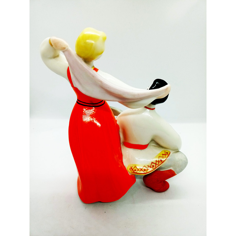 Russian SOVIET PORCELAIN figurine of a dance with a balalaika Souvenir from the USSR Russian SOVIET PORCELAIN figurine of a dance with a balalaika Souvenir from the USSR