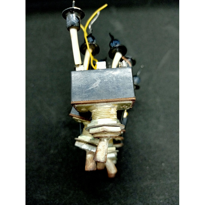 Soviet VINTAGE on / off Set of 5 TOGGLE SWITCHES Old Russian electrical switches Industrial on off decor steampunk
