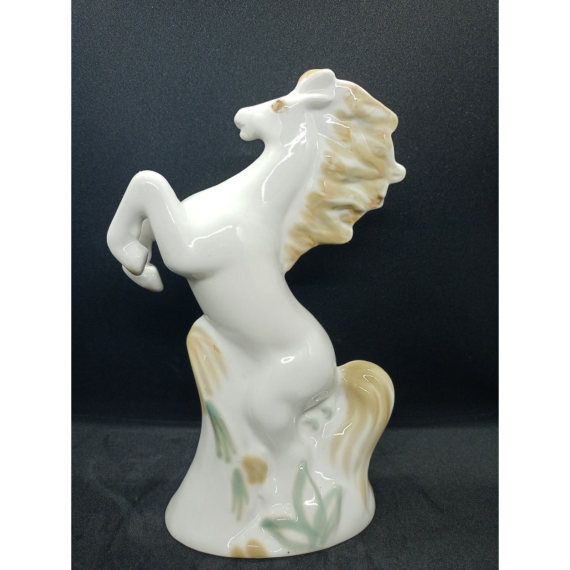 Soviet porcelain figurine of a horse, works of art, Soviet porcelain art, horse on hind legs figurine, horse riding, Russian folklore Soviet porcelain figurine of a horse, works of art, Soviet porcelain art, horse on hind legs figurine, horse riding, Russian folklore