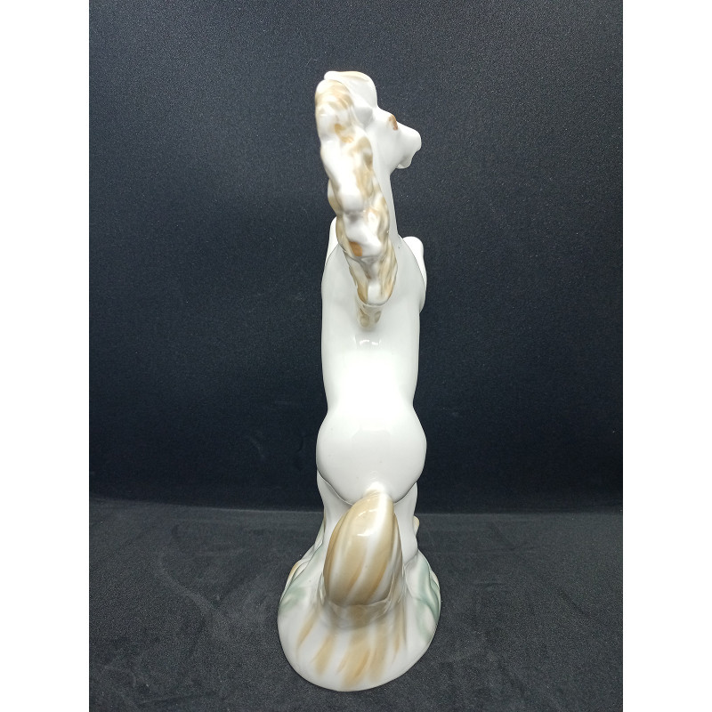 Soviet porcelain figurine of a horse, works of art, Soviet porcelain art, horse on hind legs figurine, horse riding, Russian folklore Soviet porcelain figurine of a horse, works of art, Soviet porcelain art, horse on hind legs figurine, horse riding, Russian folklore
