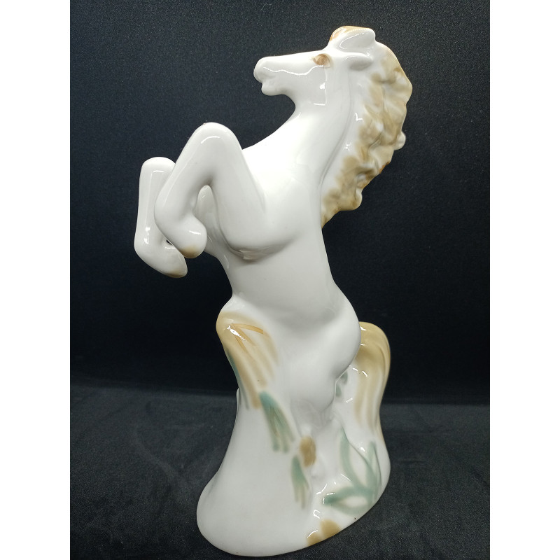Soviet porcelain figurine of a horse, works of art, Soviet porcelain art, horse on hind legs figurine, horse riding, Russian folklore Soviet porcelain figurine of a horse, works of art, Soviet porcelain art, horse on hind legs figurine, horse riding, Russian folklore