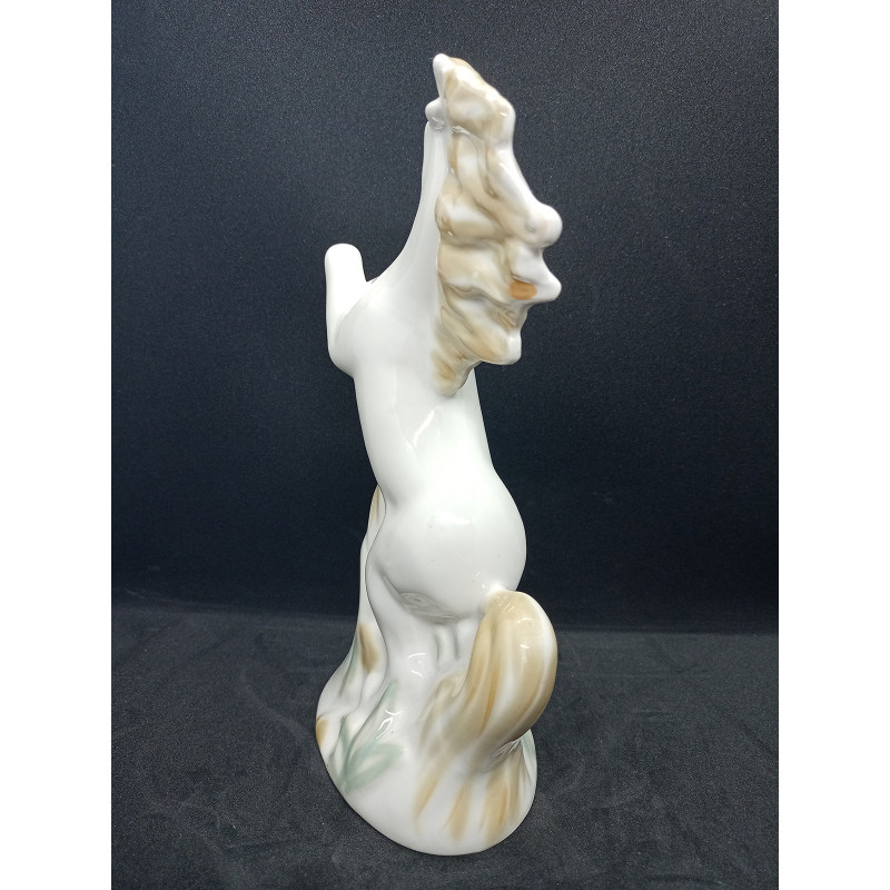 Soviet porcelain figurine of a horse, works of art, Soviet porcelain art, horse on hind legs figurine, horse riding, Russian folklore Soviet porcelain figurine of a horse, works of art, Soviet porcelain art, horse on hind legs figurine, horse riding, Russian folklore