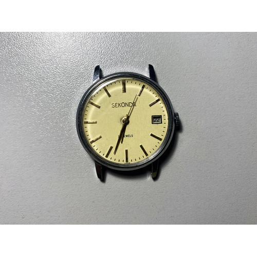 Seconda Wristwatch 17 Jewels Soviet Rare Mechanical Watch USSR Timepiece Russian Men's Watch Seconda Wristwatch 17 Jewels Soviet Rare Mechanical Watch USSR Timepiece Russian Men's Watch