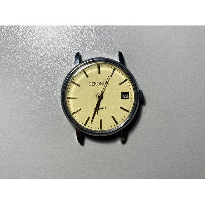 Seconda Wristwatch 17 Jewels Soviet Rare Mechanical Watch USSR Timepiece Russian Men's Watch