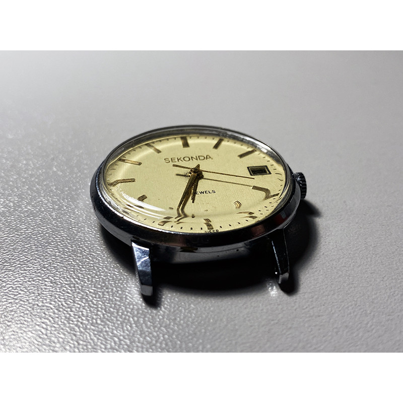 Seconda Wristwatch 17 Jewels Soviet Rare Mechanical Watch USSR Timepiece Russian Men's Watch Seconda Wristwatch 17 Jewels Soviet Rare Mechanical Watch USSR Timepiece Russian Men's Watch