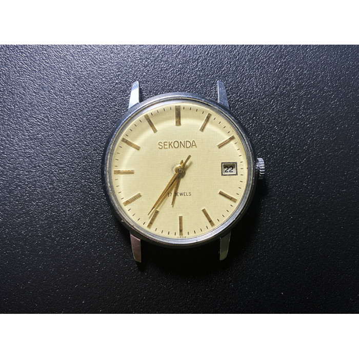 Seconda Wristwatch 17 Jewels Soviet Rare Mechanical Watch USSR Timepiece Russian Men's Watch