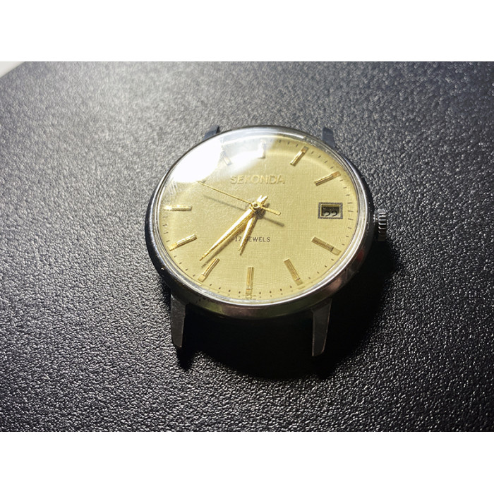 Seconda Wristwatch 17 Jewels Soviet Rare Mechanical Watch USSR Timepiece Russian Men's Watch