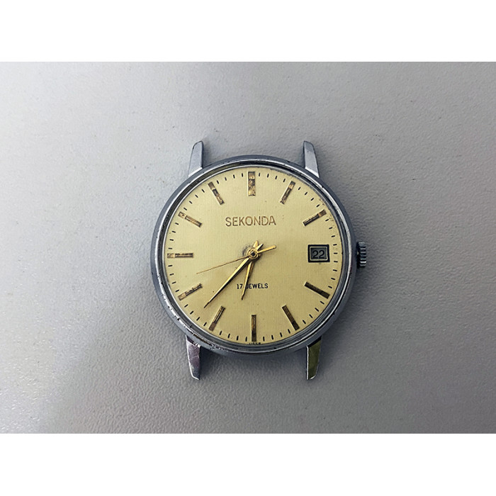 Seconda Wristwatch 17 Jewels Soviet Rare Mechanical Watch USSR Timepiece Russian Men's Watch