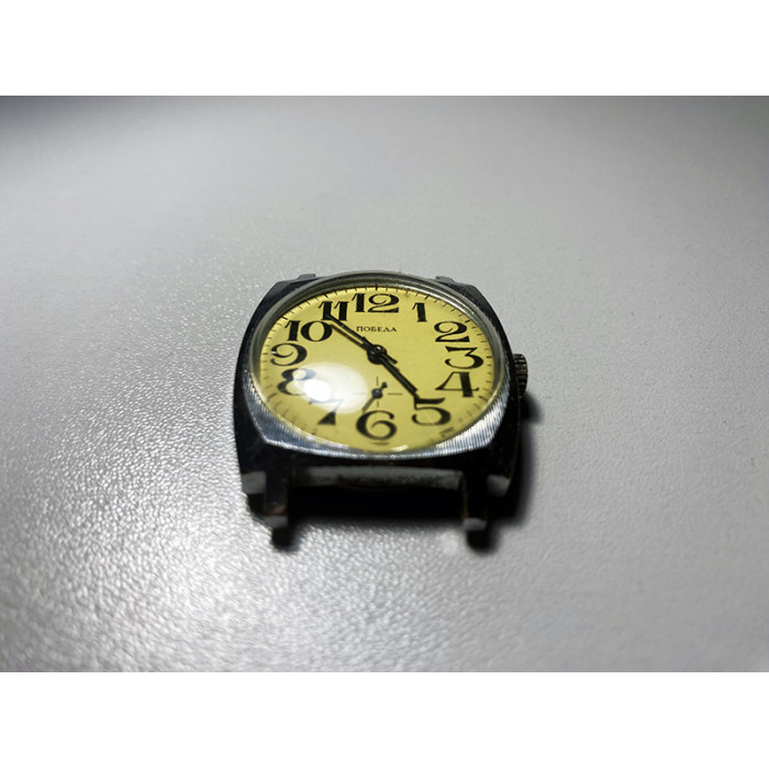 Wristwatch Pobeda Vintage Watch Very Rare Wristwatch 15 Jewels Timepiece 2602 Movement