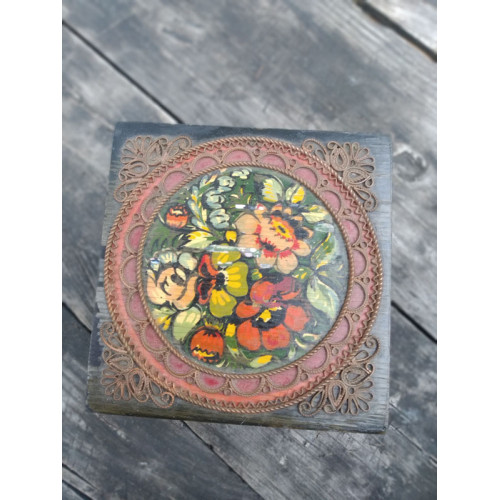 SOVIET VINTAGE antique WOODEN box Wooden box made in the 1980s USSR SOVIET VINTAGE antique WOODEN box Wooden box made in the 1980s USSR