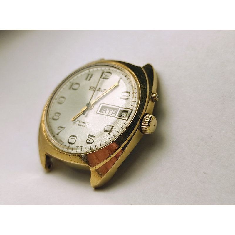 Slava Cal. 2427 Soviet Watch with Dual Calendar and Auto-Winding Slava Cal. 2427 Soviet Watch with Dual Calendar and Auto-Winding