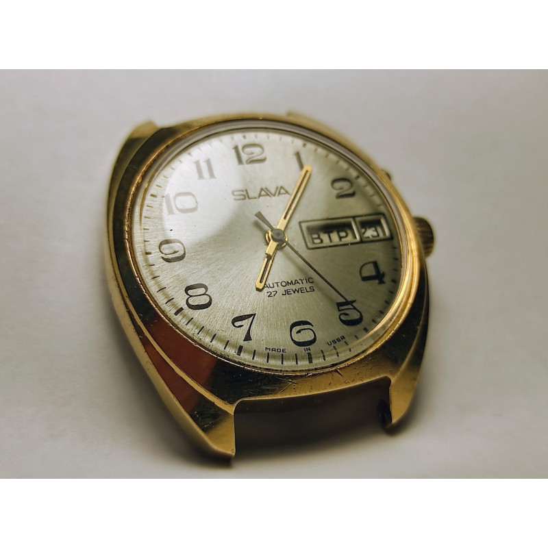 Slava Cal. 2427 Soviet Watch with Dual Calendar and Auto-Winding Slava Cal. 2427 Soviet Watch with Dual Calendar and Auto-Winding