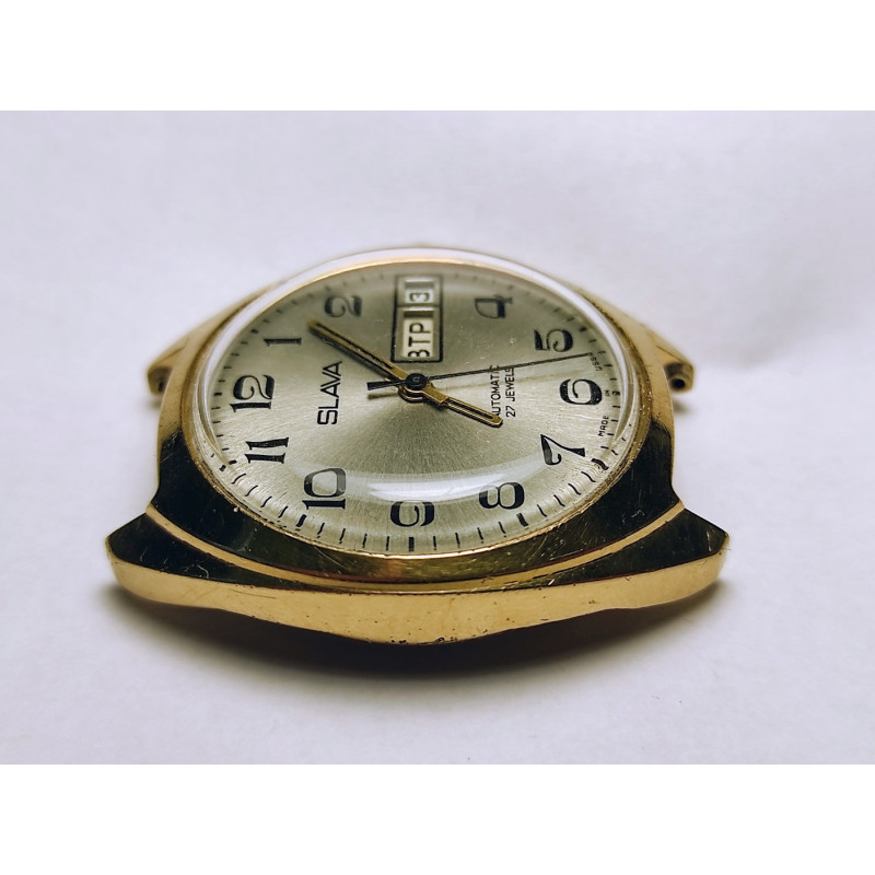 Slava Cal. 2427 Soviet Watch with Dual Calendar and Auto-Winding Slava Cal. 2427 Soviet Watch with Dual Calendar and Auto-Winding