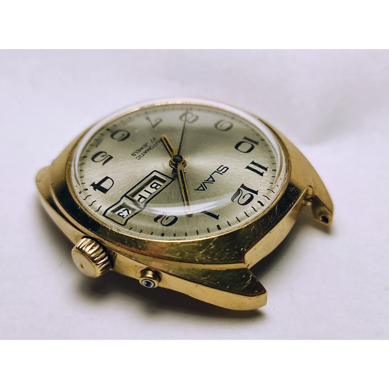 Slava Cal. 2427 Soviet Watch with Dual Calendar and Auto-Winding Slava Cal. 2427 Soviet Watch with Dual Calendar and Auto-Winding