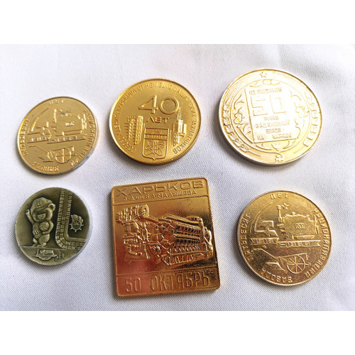 Set of Soviet Desktop Anniversary Medals