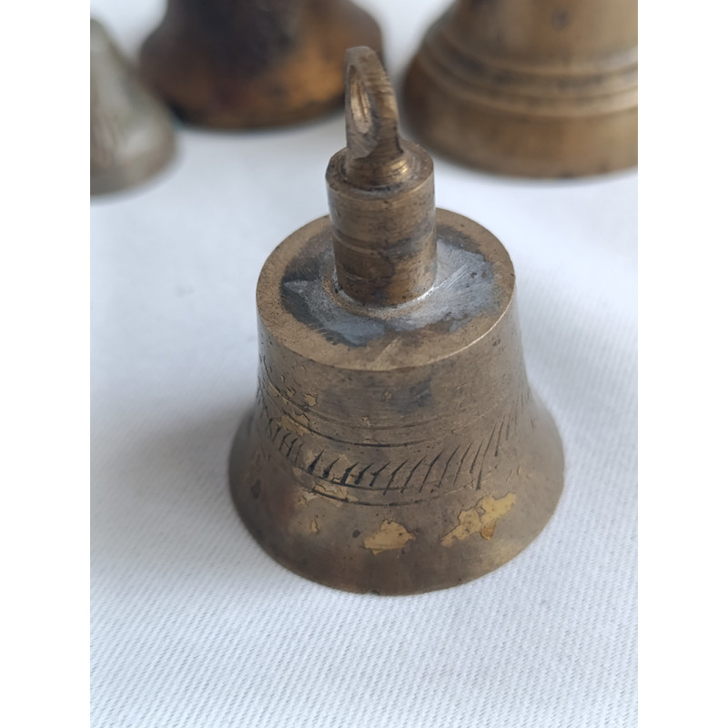 Set of Antique Vintage Metal Bells 4 pcs. Set of Antique Vintage Metal Bells 4 pcs.