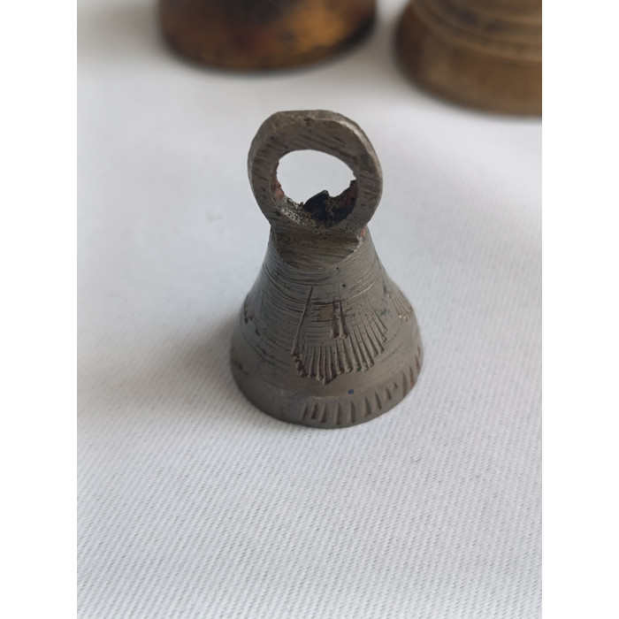 Set of Antique Vintage Metal Bells 4 pcs.