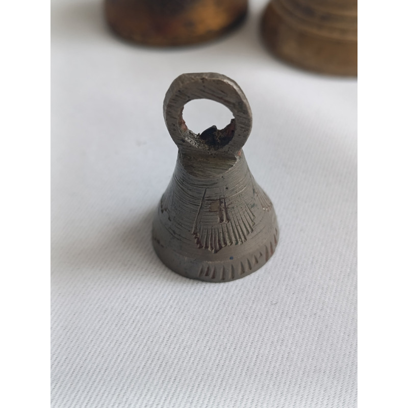 Set of Antique Vintage Metal Bells 4 pcs. Set of Antique Vintage Metal Bells 4 pcs.