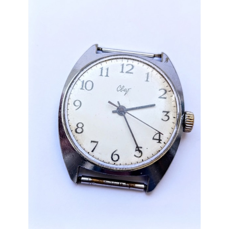 Vintage Soviet Watch Svet 2609.HA Mechanical Wrist Watch 19 Jewels Working Order 1970s Made in USSR Vintage Soviet Watch Svet 2609.HA Mechanical Wrist Watch 19 Jewels Working Order 1970s Made in USSR