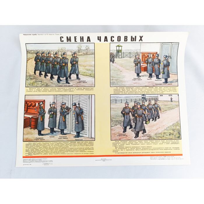 Soviet Military Poster: Changing of the Guard