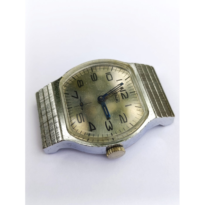 Soviet Vintage Wristwatch ZIM 2602 Interesting Futuristic Design from the 80s Caliber 2602