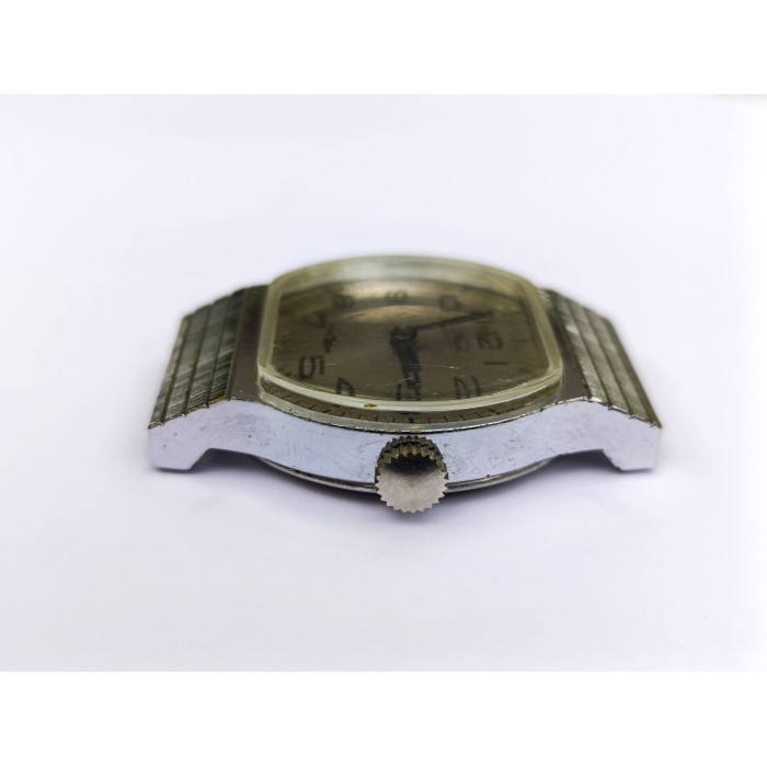 Soviet Vintage Wristwatch ZIM 2602 Interesting Futuristic Design from the 80s Caliber 2602
