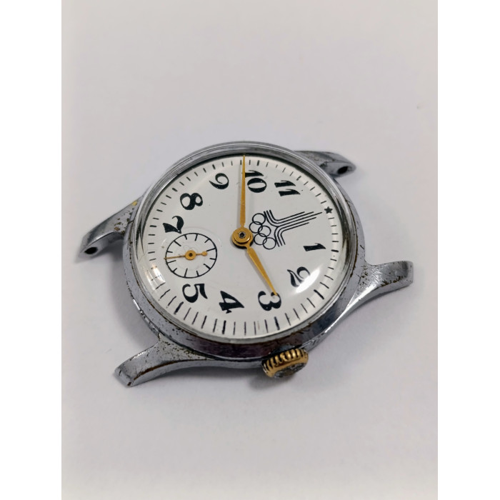 Pobeda 2602 Olympic Soviet Watch Collectible Soviet Women's Watch with Olympic Symbols 1970s
