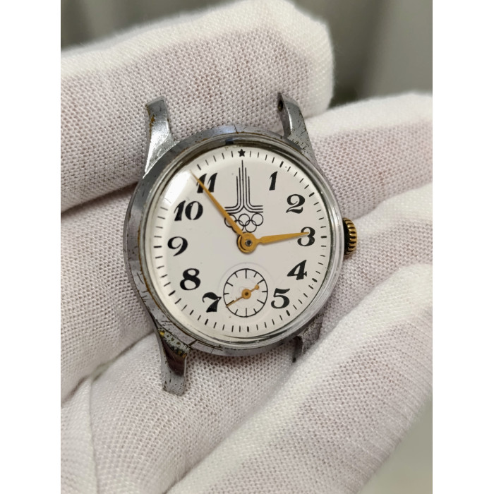 Pobeda 2602 Olympic Soviet Watch Collectible Soviet Women's Watch with Olympic Symbols 1970s
